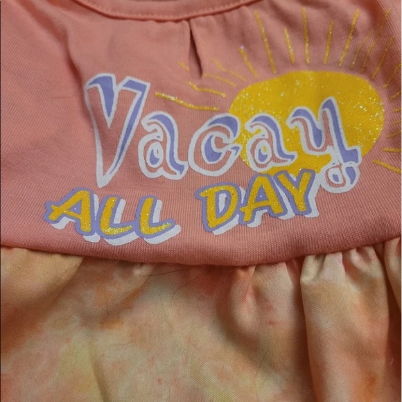 Peach Fog Dress Tie Dye Vaycay Medium - Picture 2 of 5